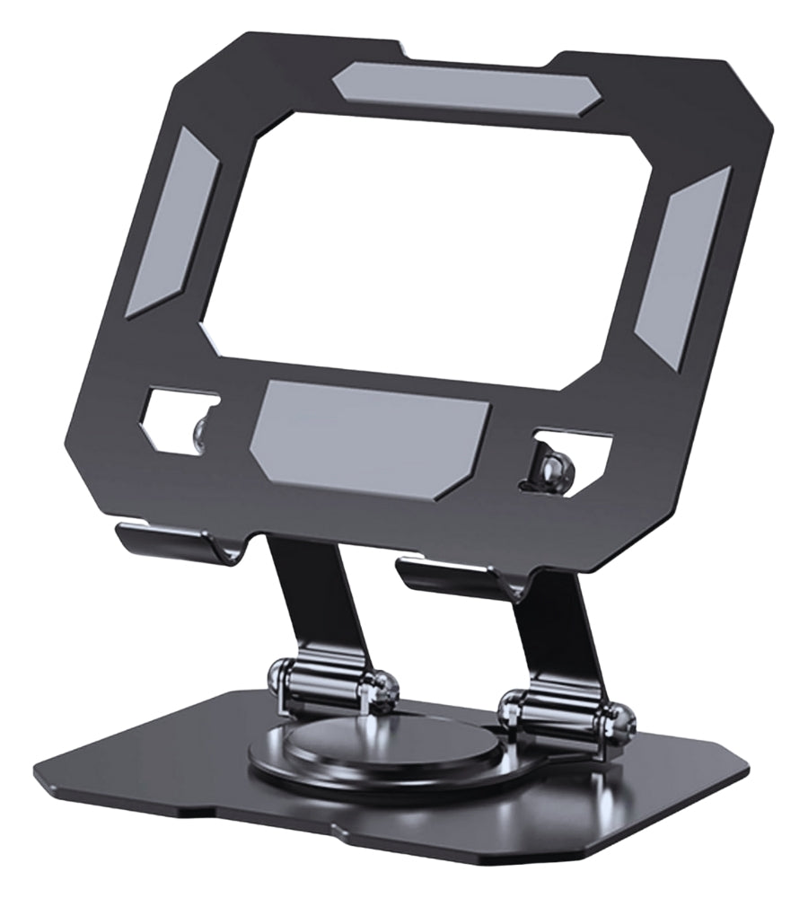 Supporto Tablet Pieghevole Girevole 360 Gradi Supporto Metallo Ipad Regolabile