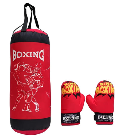 Set Pugilato Bambini Sacco da Pugilato Boxe Grande cm 50 Robusto con Guantoni