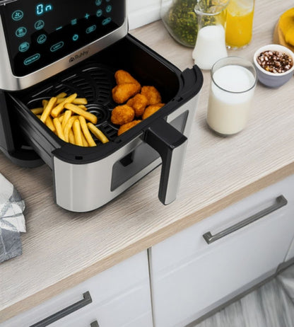 Friggitrice ad Aria Elettrica XXL 8L Comandi Touch LED Frigge Senza Olio 1800W