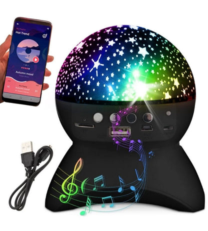 Lampada Proiettore di Stelle LED con Speaker Cassa Bluetooth USB