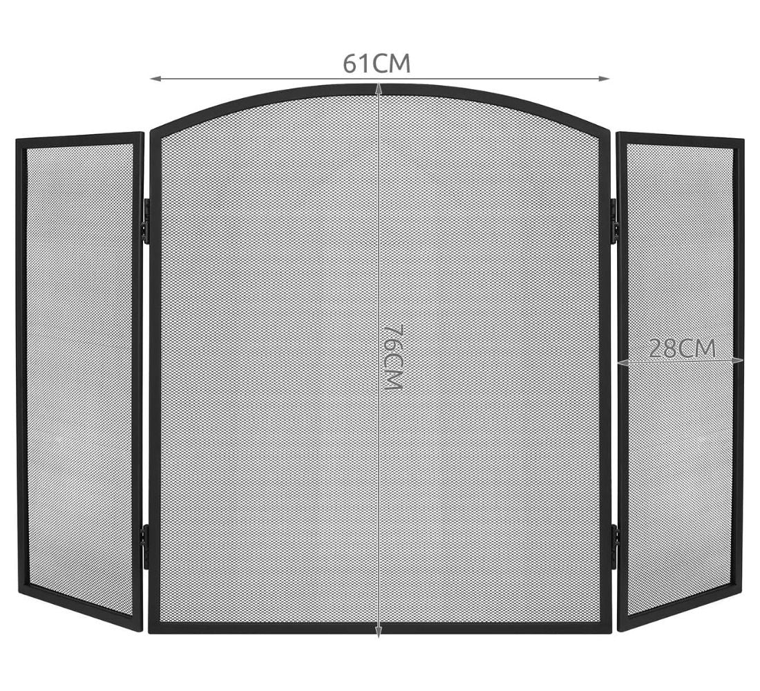 Parascintille Camino in Acciaio Grande 118 x 77 cm Parafuoco Caminetto Stufe
