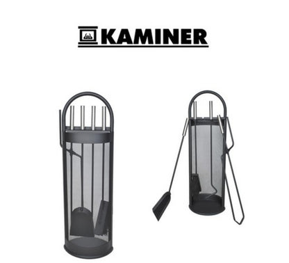 Kit Camino 5 Pz Utensili Camino Attrezzi in Ferro Battuto Accessori Stufa Legna