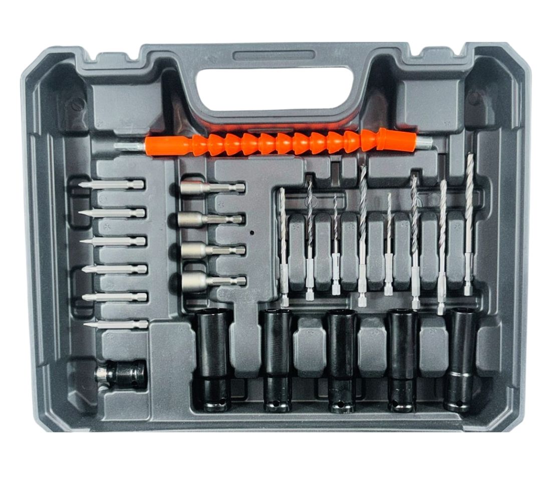 Avvitatore ad Impulsi 2 Batteria 68V 6AH Trapano Pistola Pneumatico + Accessori