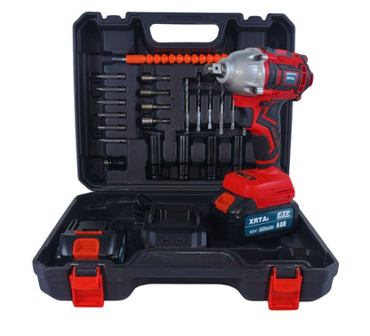 Avvitatore ad Impulsi 2 Batteria 68V 6AH Trapano Pistola Pneumatico + Accessori