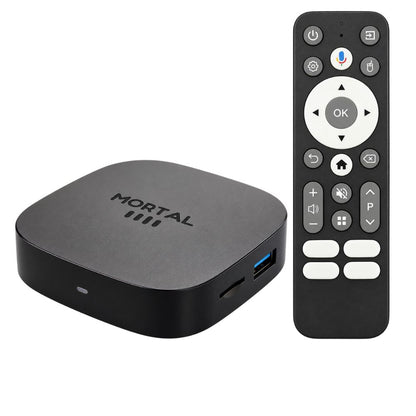 TV Box Android 8K 2GB RAM 16GB ROM WiFi HDMI Telecomando Vocale