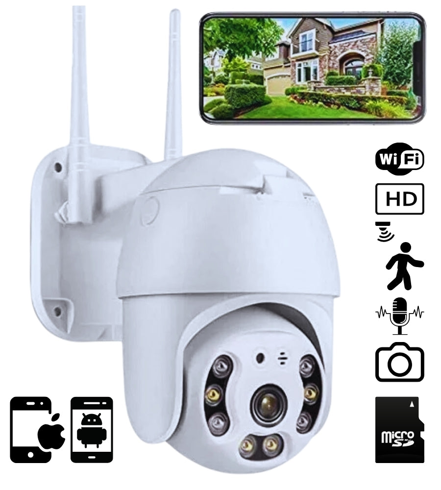 Telecamera IP Cam PTZ WiFi Esterna Motorizzata Sorveglianza Smart App Yoosee