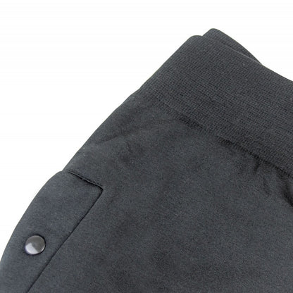 Pack 2 Leggings con Patta Bottone A Clip Uomo Termico Interno Felpato Nero