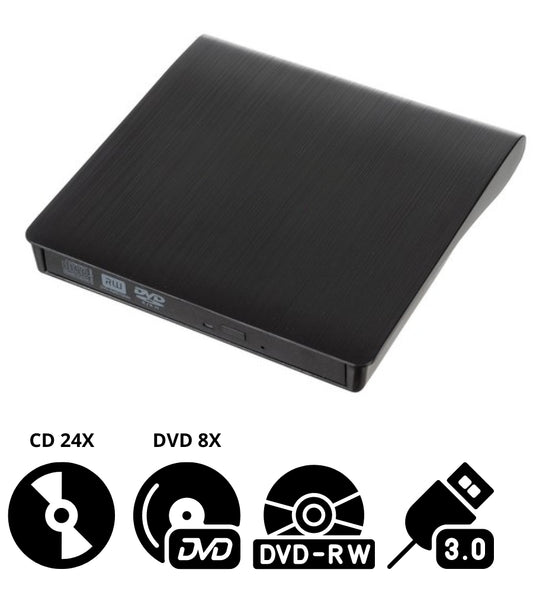 Masterizzatore Esterno Scrive Legge CD DVD /RW USB 3.0 PC Portatile Notebook