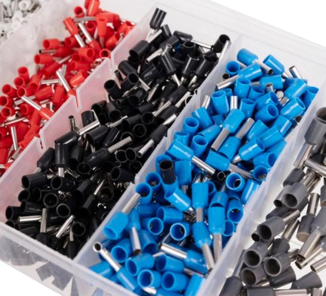 Pinza Crimpatrice Capicorda Professionale Kit Elettricista Cavi 0,25/10mm 500 PZ