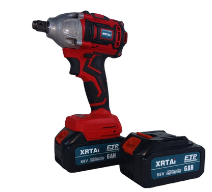 Avvitatore ad Impulsi 2 Batteria 68V 6AH Trapano Pistola Pneumatico + Accessori