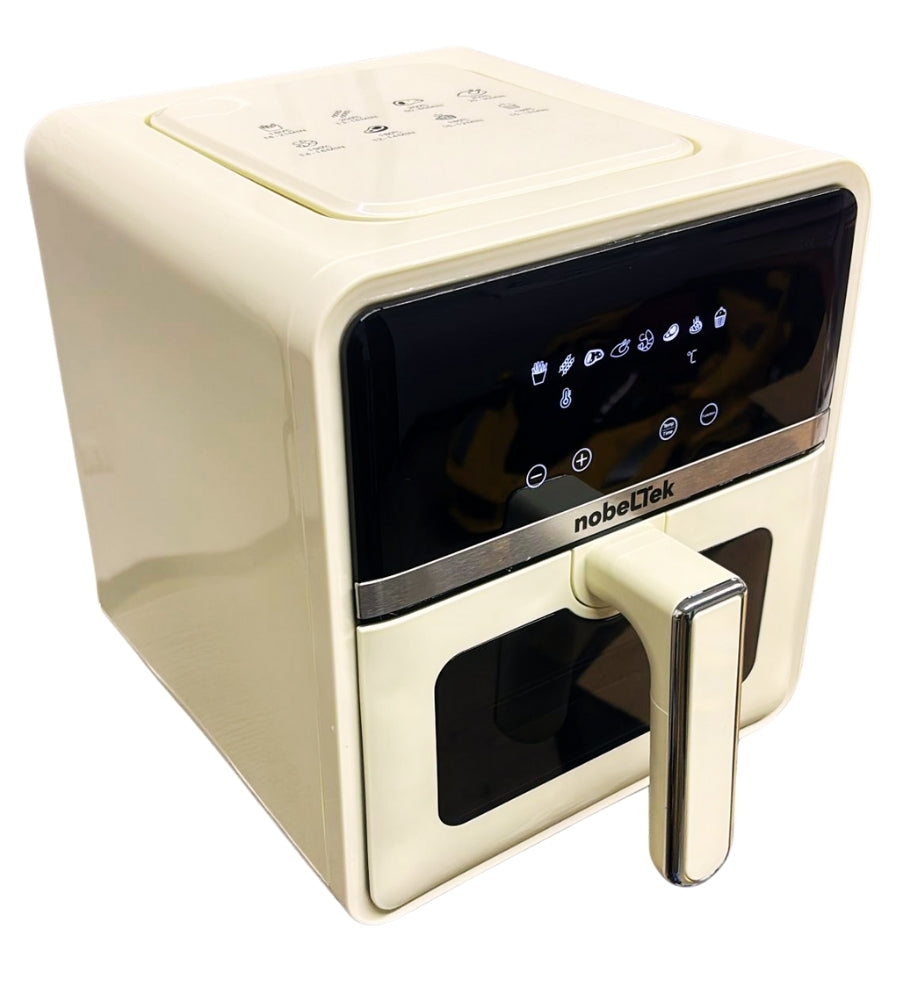 Friggitrice ad Aria Elettrica 5L Comandi Touch LED Frigge Senza Olio 1400W