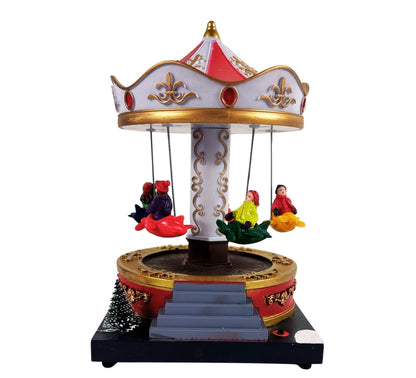 Giostrina Natalizia Carillon Aereoplani per Villaggio di Natale Luci e Movimento