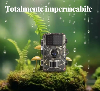 Fototrappola Fotocamera da Caccia Infrarossi LCD Full HD Impermeabile Led Neri