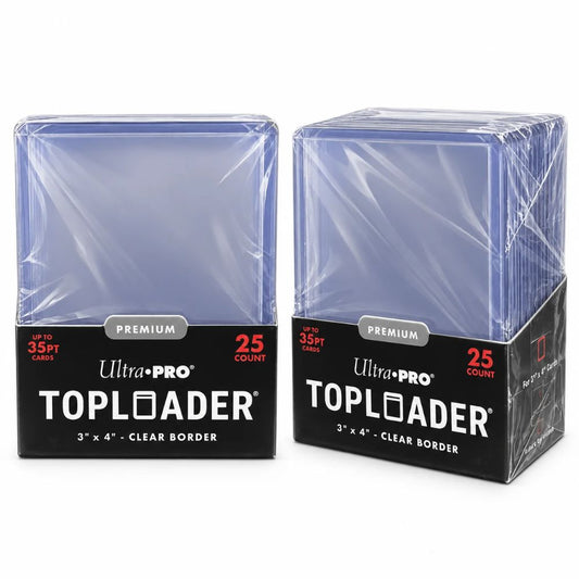 Ultra PRO 50 Toploader Premium Rigidi Trasparenti 3x4 per Carte Pokémon Magic