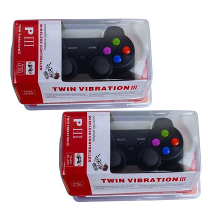 2 Controller wireless Compatibili Plays3 BT Game Joystick Analogico Gamepad P3