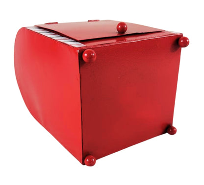 Cassetta Lettere di Babbo Natale Buca Postale Natalizia Metallo Apertura 20x14cm