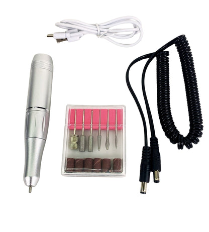 Fresa per Unghie Batteria USB Professionale 45000 RPM Lima Elettrica per Unghie