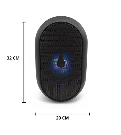 Speaker Cassa Bluetooth 5.0 Altoparlante Portatile TWS Microfono Luci LED
