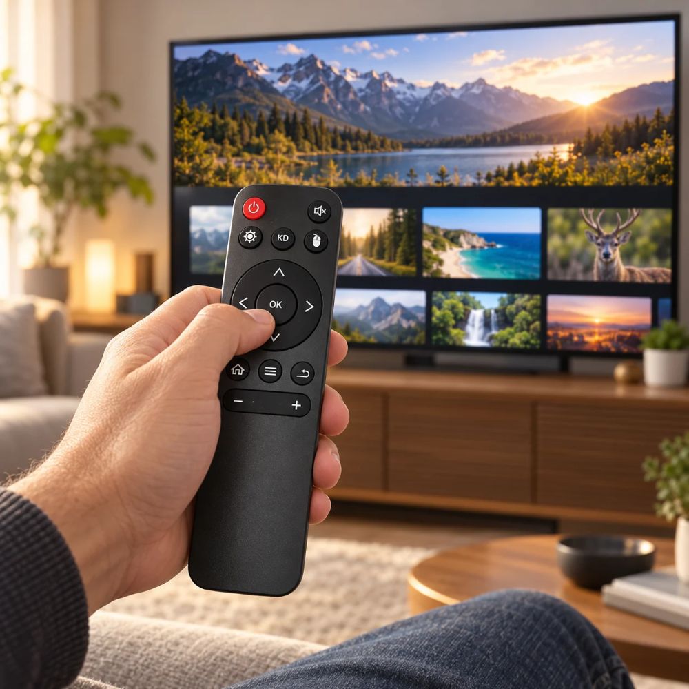 Stick TV con Telecomando WiFi TV Android Box 8K ULTRA HD Fire Stick Slim