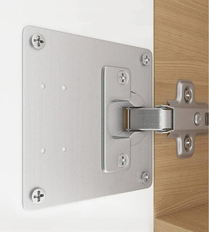 Piastra Di Riparazione per Cerniere Porte Pensili in Acciaio Inossidabile 4 pz