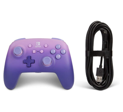 Controller Joypad Cablato Analogico Lilla per Nintendo Switch Cavo 3 Mt
