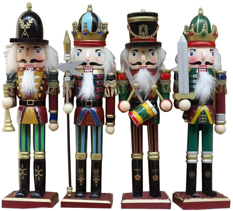 Schiaccianoci Soldato di Natale in Legno 30 cm Decorazioni Natalizie Casa SN02