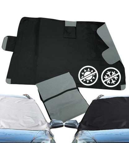 Telo Copri Parabrezza Auto Magnetico Antigelo Parasole Double Face 160x120 cm