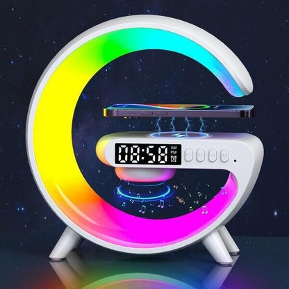 Cassa Speaker BT Forma G mini Ricarica Smartphone Fast Orologio Sveglia LED RGB