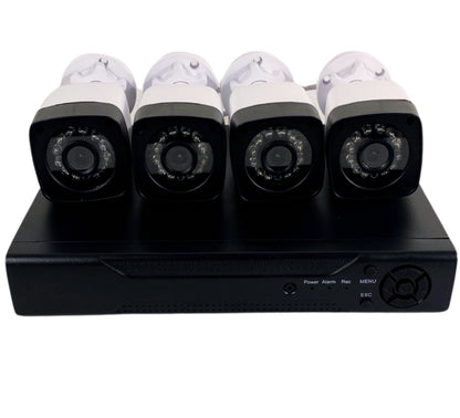 Kit Videosorveglianza AHD IP Cloud DVR + 4 Telecamere FULL CCTV HD Infrarossi 5G