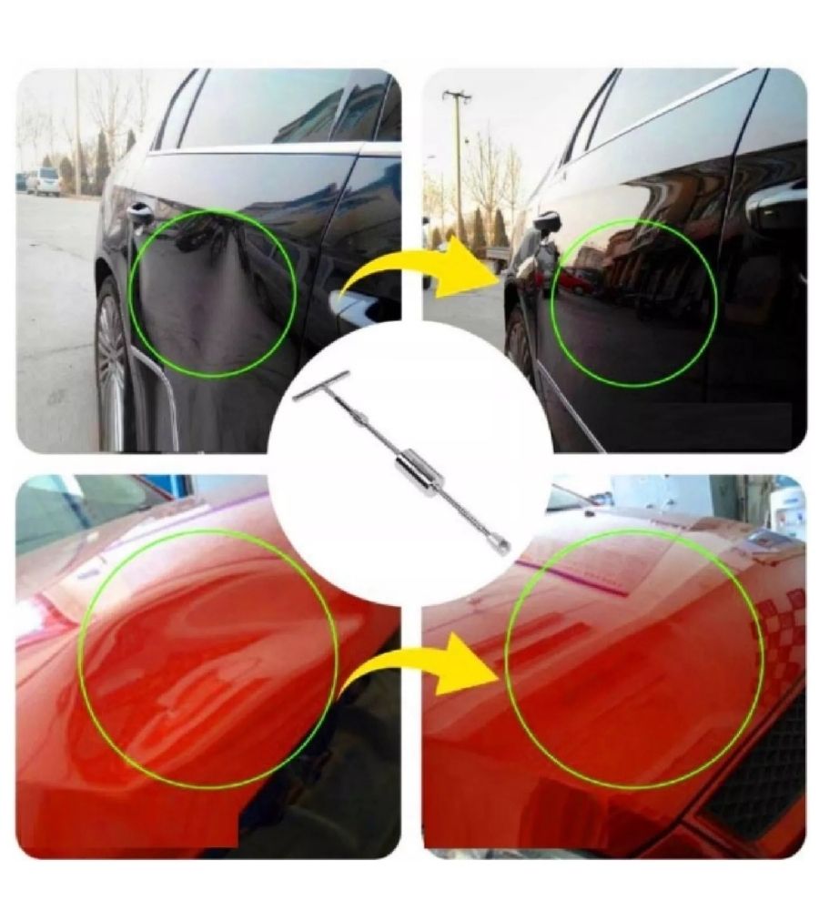 Kit Riparazione Botte Ammaccature Tira Bolli Bolle Auto e Moto per Carrozzeria