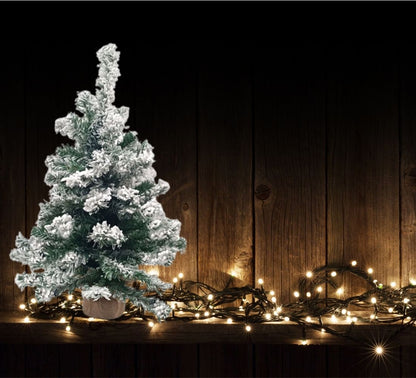 Albero di Natale innevato Piede in yuta Decorazioni Natalizie 60 cm Ø 38 cm Fair