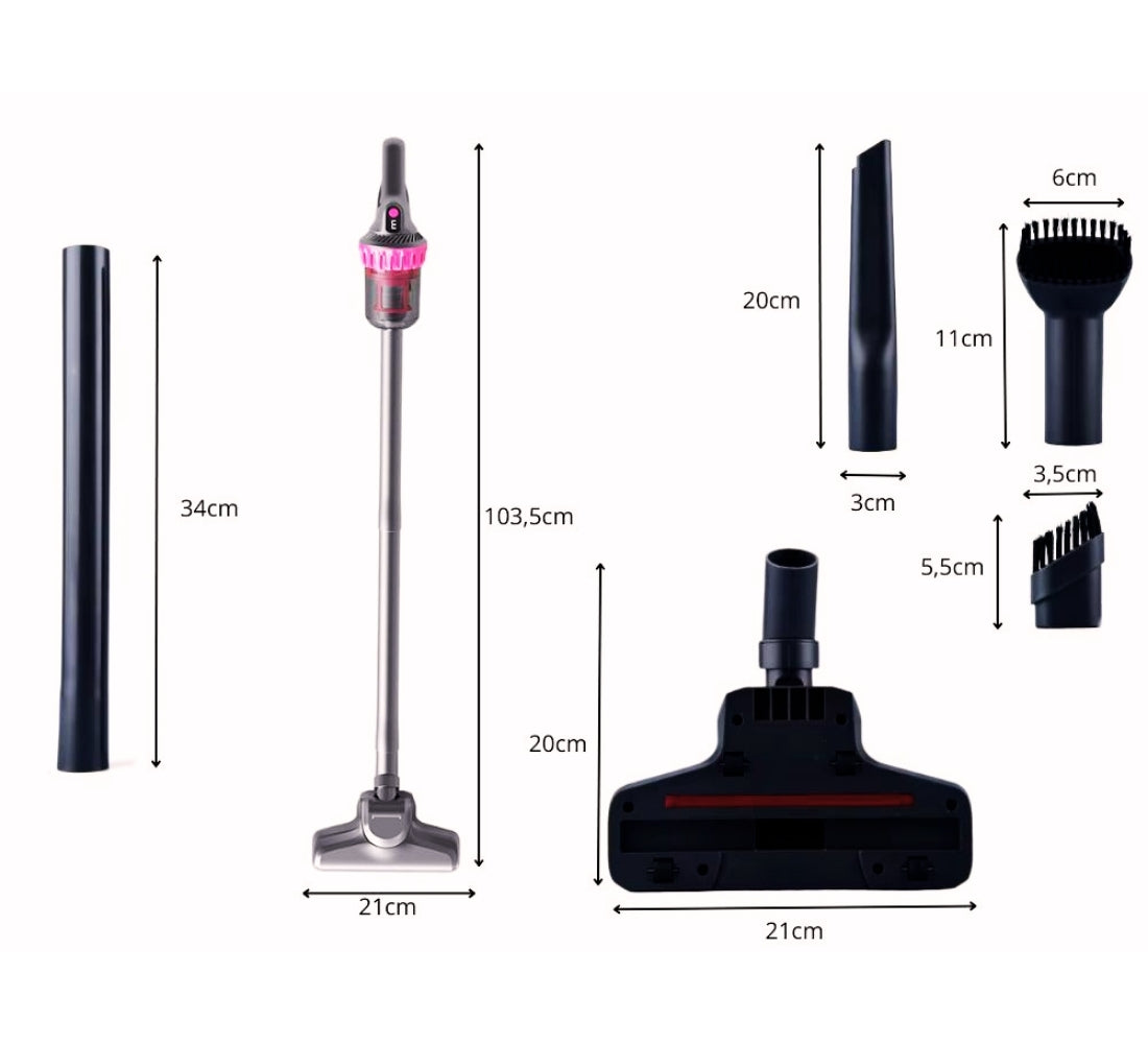 Aspirapolvere Senza Fili Scopa Elettrica Senza Sacco Ricaricabile Aspiratutto Dy