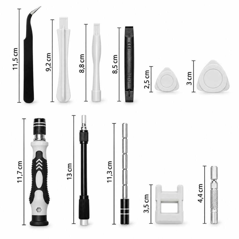 Kit Cacciaviti di Precisione 115 in 1 Magnetici per Smartphone PC e Tablet
