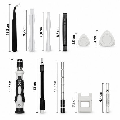 Kit Cacciaviti di Precisione 115 in 1 Magnetici per Smartphone PC e Tablet