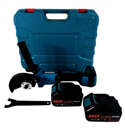 Smerigliatrice Angolare Flex Doppia Batteria 6Ah 125 mm Motore Brushless 98V
