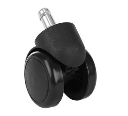 Set 5 Ruote per Sedia da Ufficio Rotelle Nere Kit Ricambio Poltrona Gaming 5cm