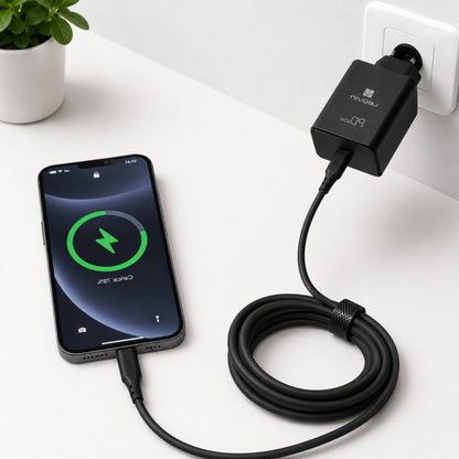 Caricatore USB-C PD 45W Ricarica Rapida con Cavo Type-C 2m per Laptop Smartphone