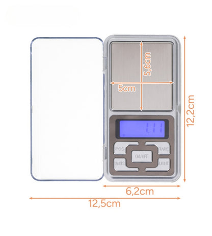 Mini Bilancia di Precisione Digitale Bilancino 0,01 - 200 Grammi con Lcd Funzione Tara