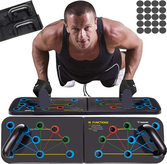 Tavola per Flessioni Push Up Board Attrezzo Ginnico Manubri Antiscivolo Fitness Allenamento Muscoli