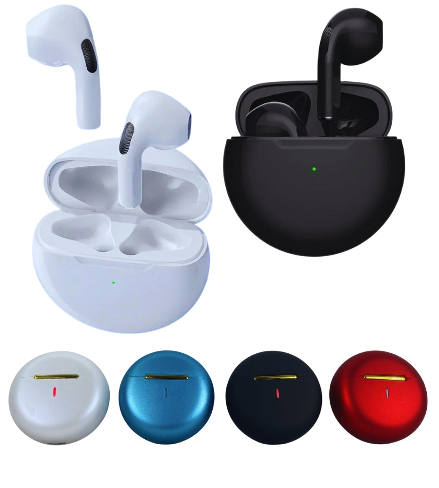 Auricolari Bluetooth 5.2 Pro 6 TWS in-ear Stereo con Microfono Android ios