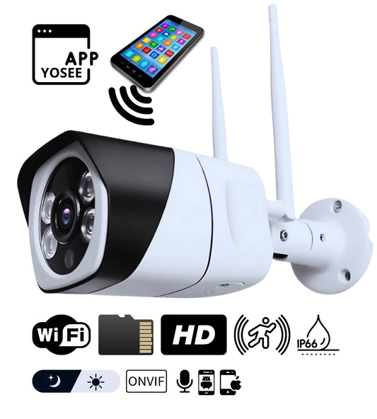 Telecamera IP Cam P2P WiFi SD Esterna Notturna Sorveglianza Smart App YOOSEE