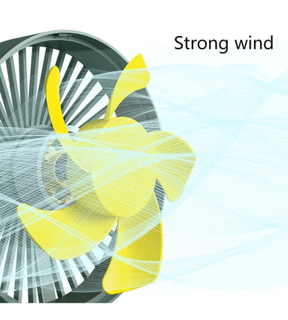 Ventilatore da Tavolo Portatile con Batteria Ricaricabile Luce Led usb