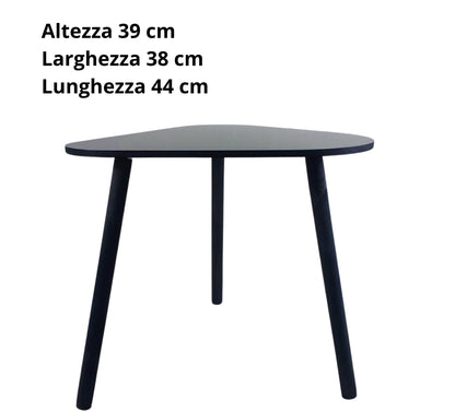 Tavolino Salotto Basso Tavolo Rettangolare Soggiorno Camera Ufficio 44x38 H39 cm