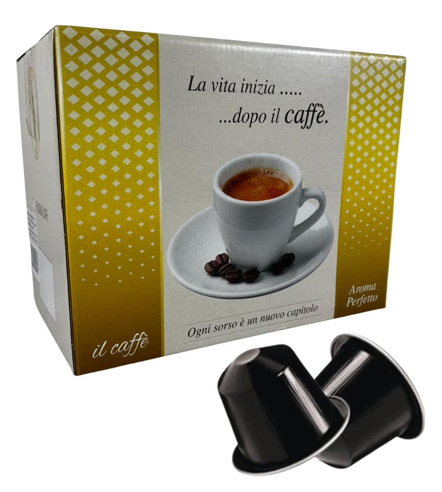 Queen Coffee 50 Capsule Caffè Compatibili Nespress Miscela Espresso Bar