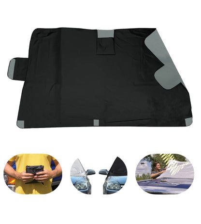 Telo Copri Parabrezza Auto Magnetico Antigelo Parasole Double Face 160x120 cm