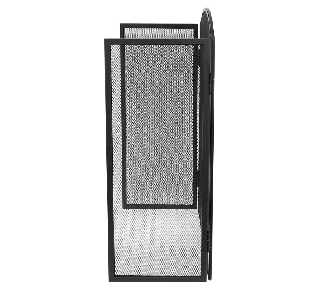 Parascintille Camino in Acciaio Grande 118 x 77 cm Parafuoco Caminetto Stufe