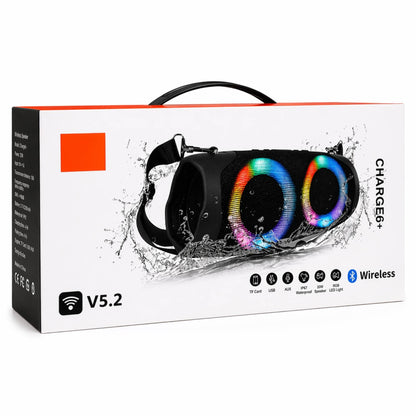Speaker Cassa Bluetooth Altoparlante Waterproof WiFi USB Portatile CH6
