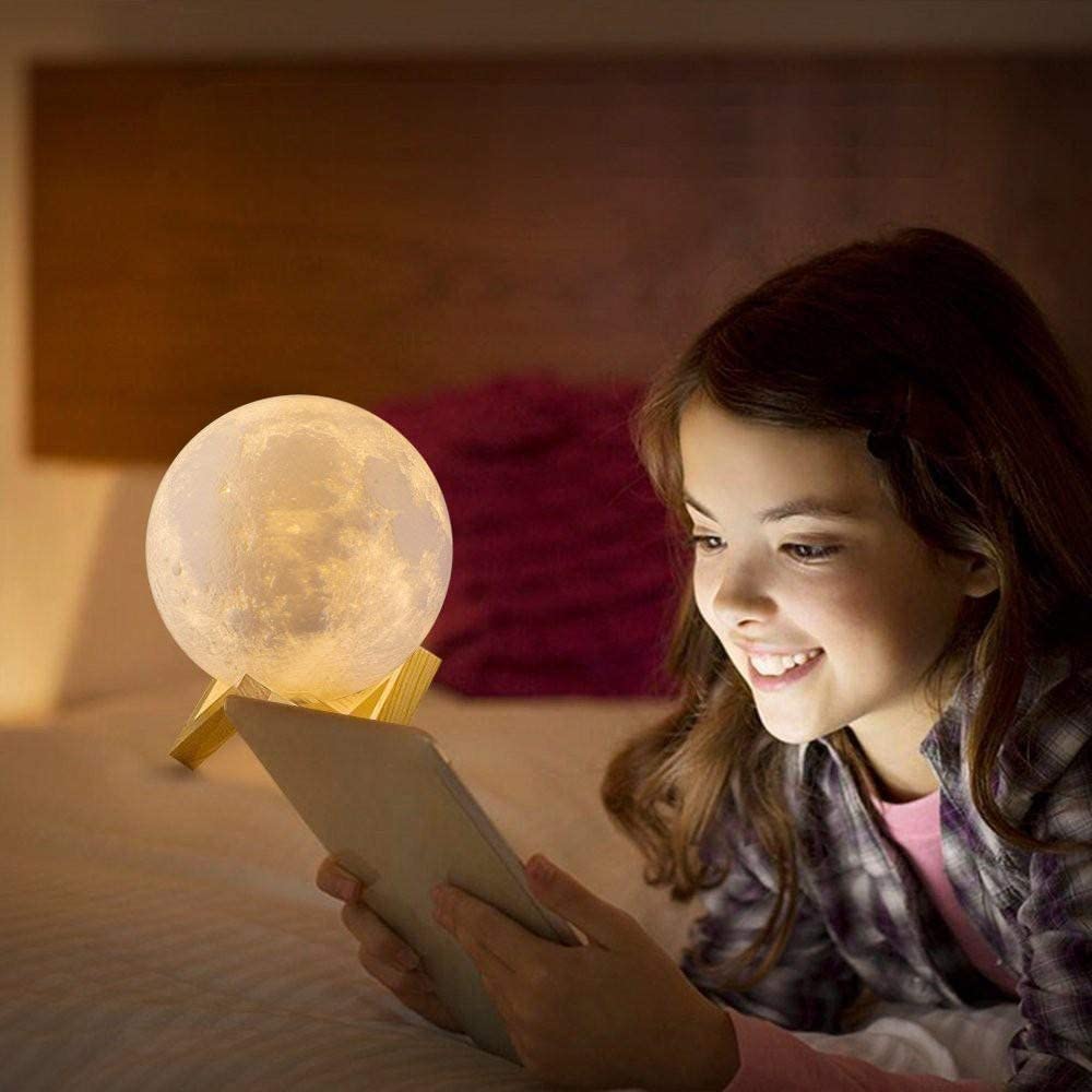 Diffusore Aromi Lampada Luna LED Moon Light 3D Umidificatore Oli Depuratore Aria