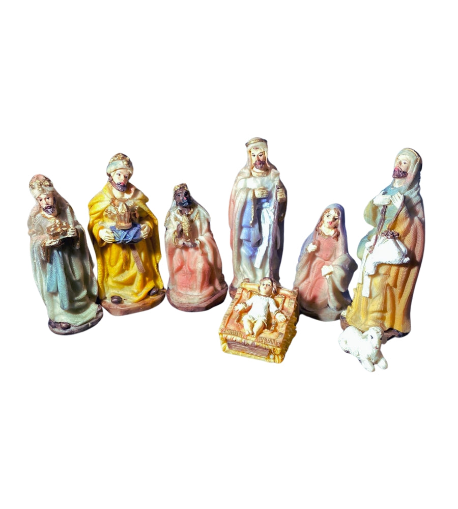 Set 10 Pastori per Presepe Napoletano Natale Statuine Nativita' 9 cm Fair