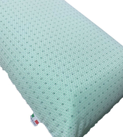 Coppia Cuscino Saponetta Forata Memory Foam Traspirante 74 x 42 H 15 cm